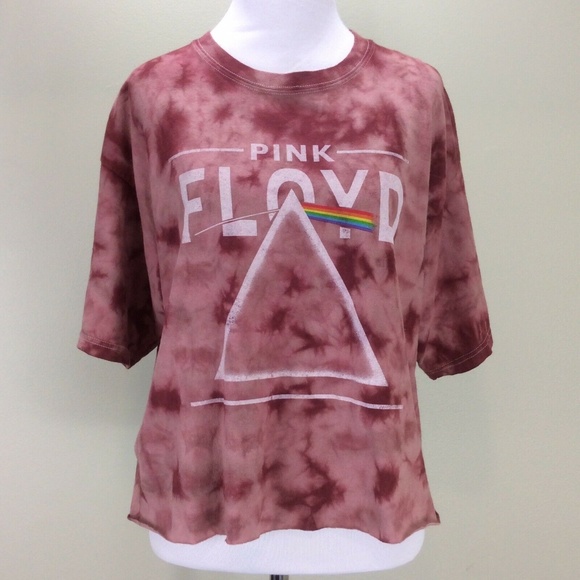 Pink Floyd Tops - Pink Floyd Band T Shirt Tie Dye Crop Large